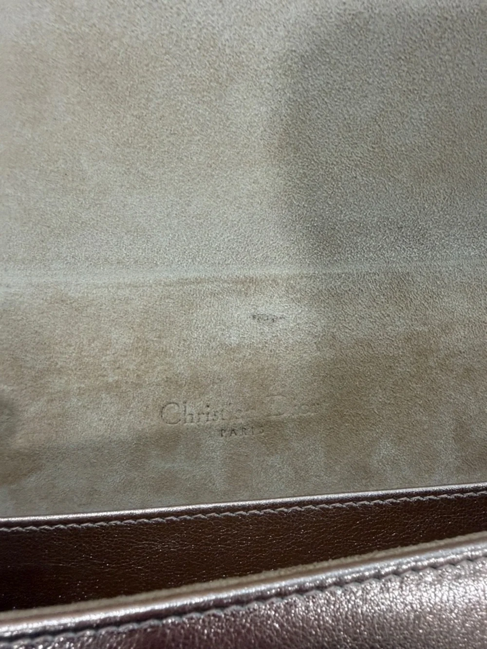 Dior Lady Dior Wallet on Chain - limited edition Metallic Rose Gold - Picture 11 of 13